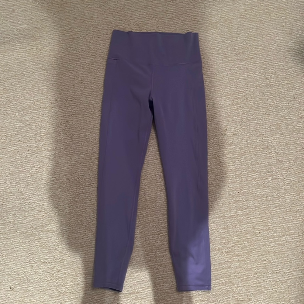 Purple vuori leggings with side pockets
